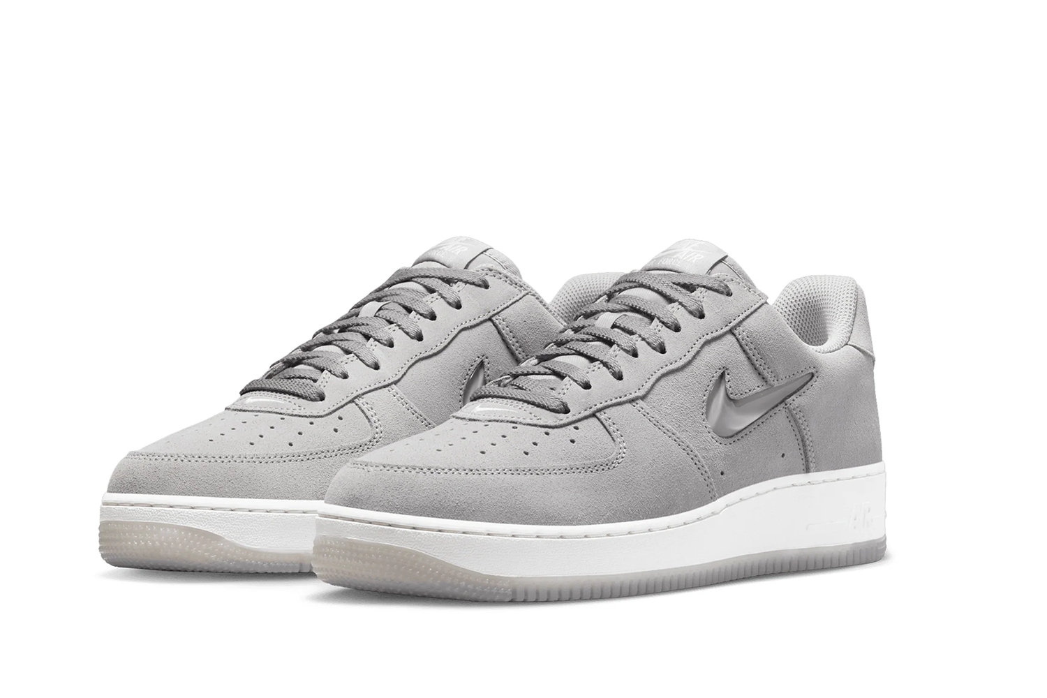 Nike air force 1 sales grey suede size 5