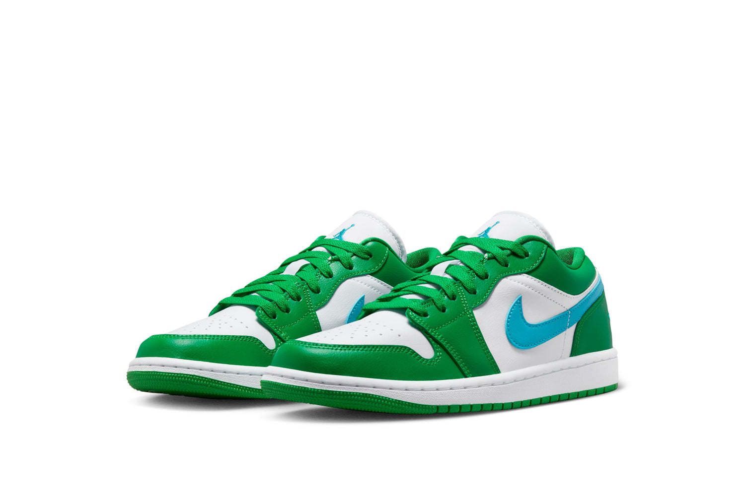 WOMEN'S AIR JORDAN 1 LOW LUCKY GREEN AQUATONE – NRML