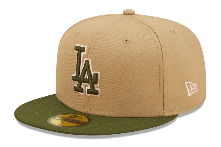 NEW ERA MLB LOS ANGELES DODGERS CAMEL PINK OLIVE 1992 ALL STAR GAME 59FIFTY EQUIPADO