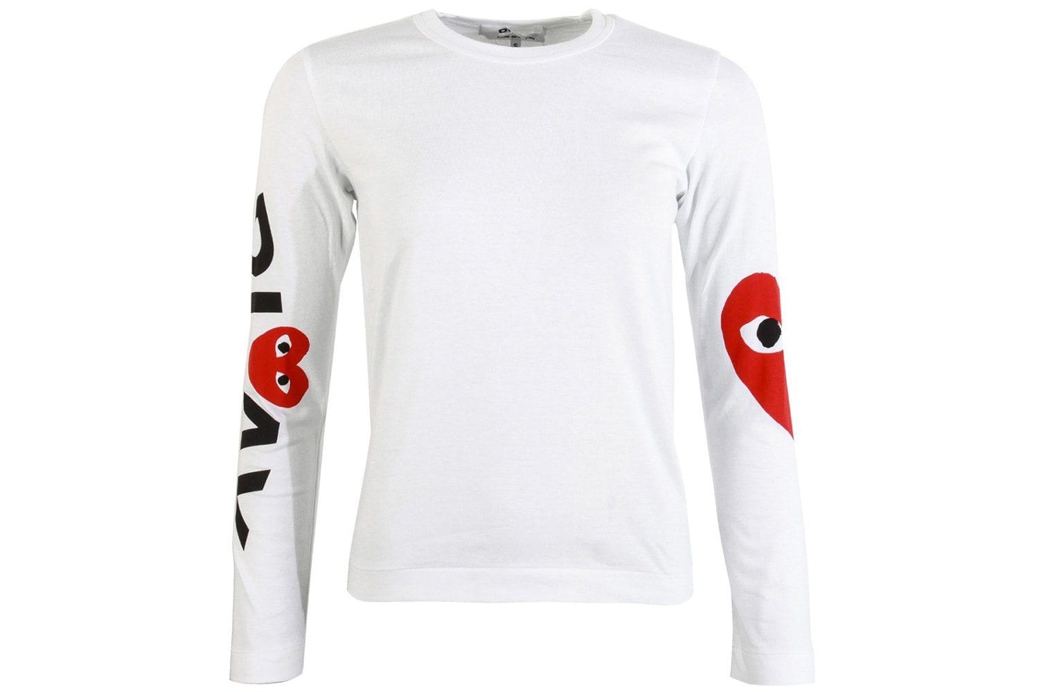 RED HEART SLEEVE PLAY CDG L/S WOMENS SOFTGOODS COMME DES GARCONS 